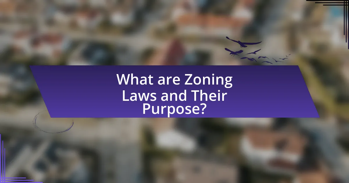 What are Zoning Laws and Their Purpose?